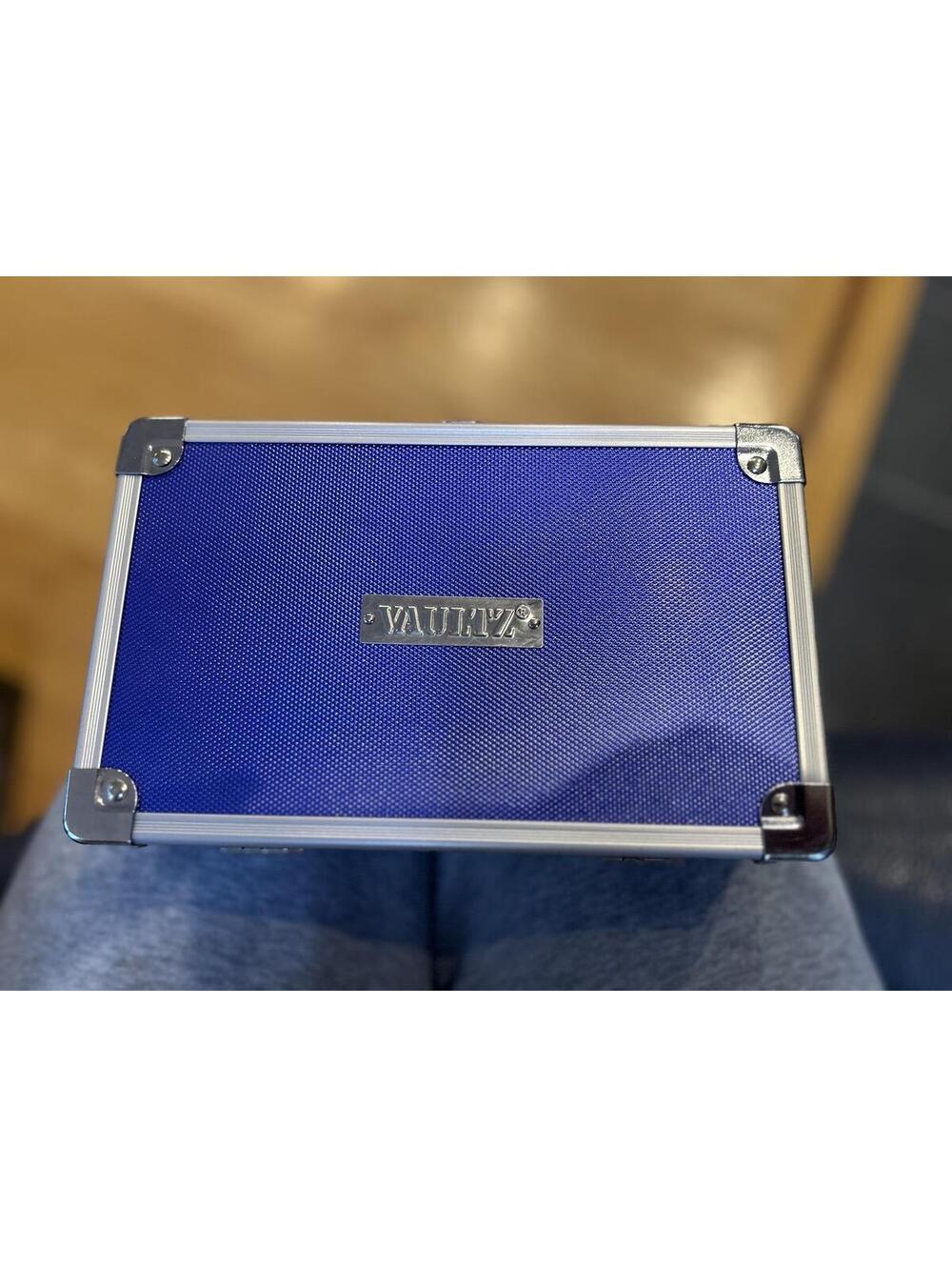 Vaultz Locking Supply Box-Purple